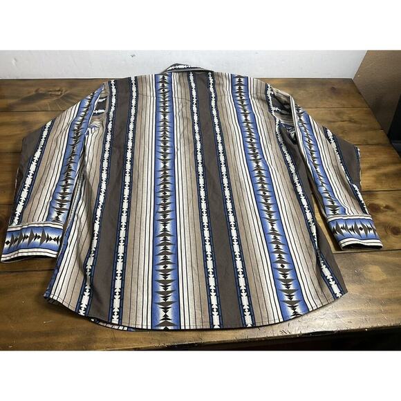 Panhandle Slim Western Shirt Long Sleeve Men’s XL Aztec Cowboy Pearl Snap - Picture 10 of 10